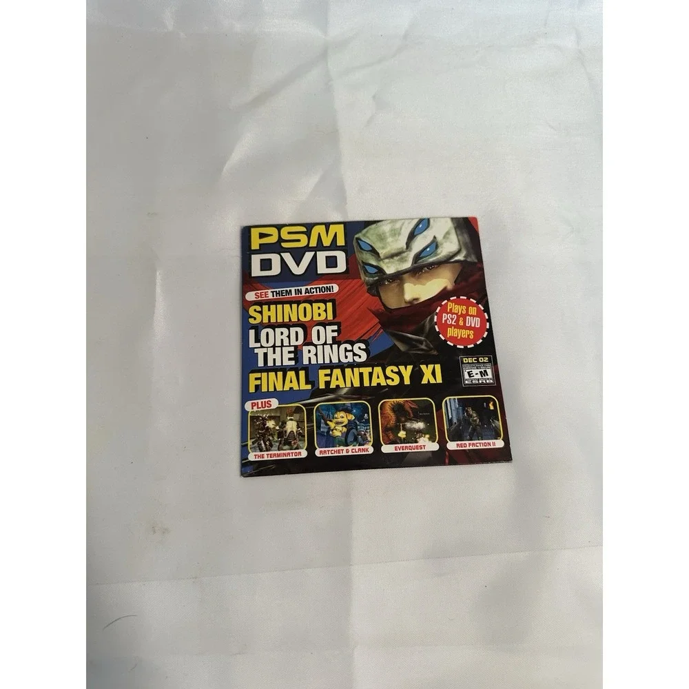 PSM DVD Dec 2002 Disc 2 PlayStation 2 PS2 Video Preview Showcase